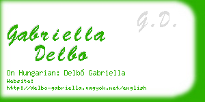 gabriella delbo business card